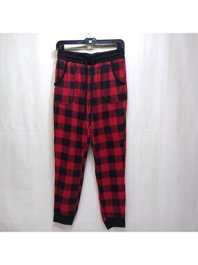 Secret Treasures Buffalo Plaid M (8-10) Lounge Pants Drawstring Waist w/ Pockets